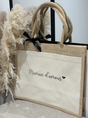 Sac en jute - Maman d’amour