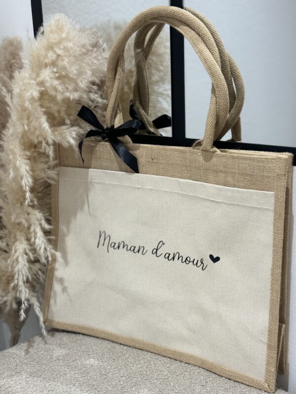 Sac en jute - Maman d’amour